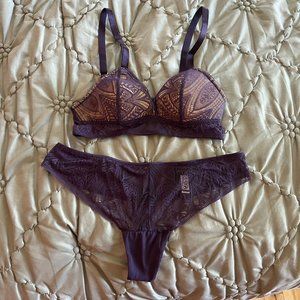 Underclub Co Purple Lingerie Set NWOT